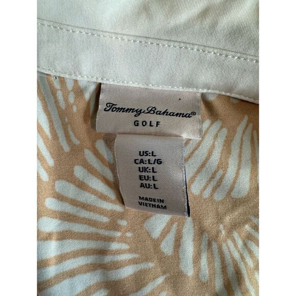 NWT TOMMY BAHAMA Women's Active Seashell 1/4 Zip Golf Polo Shirt NWOT Size L - Picture 5 of 6